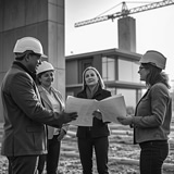 Besprechung im Planungsbüro